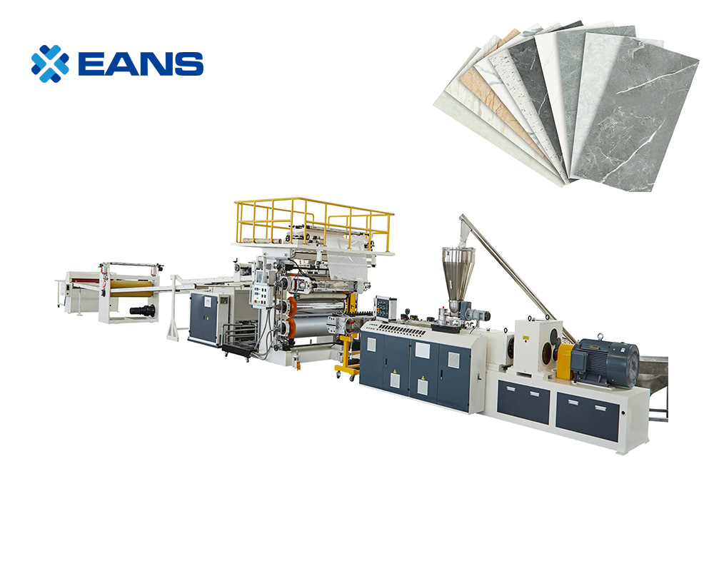 PVC marble sheet making machine (2) Máquina para fabricar láminas de mármol de PVC (2)