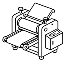 Máquina laminadora de PVC