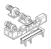 Línea de producción de perfiles de PVC
