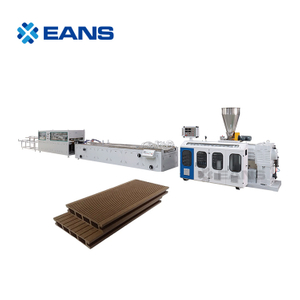 Máquina para fabricar tejas para terrazas de WPC, tablero compuesto de plástico y madera