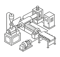 Línea de producción de tableros de PVC