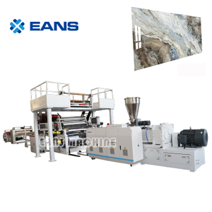 Máquina para fabricar láminas de paneles de pared de mármol de PVC en relieve