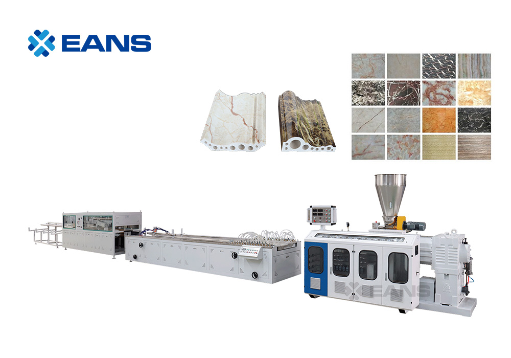 M&aacute;quina de fabricaci&oacute;n de extrusi&oacute;n de perfiles de m&aacute;rmol artificial de PVC