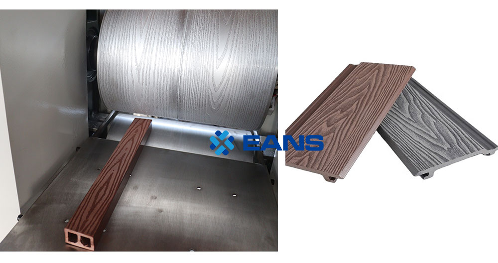 m&aacute;quina de estampado de vetas de madera