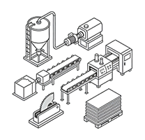 Línea de producción de paneles de PVC