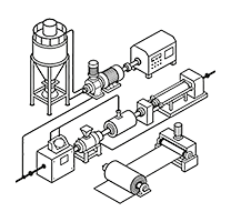 Línea de producción de láminas de PVC
